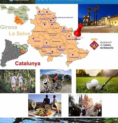 דירה Privado Con Entrada Independiente En Caldes De Malavella ז'ירונה